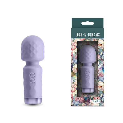 Lust-n-Dreams - Salsa - Lavender - Lavender 11.5 cm USB Rechargeable Mini Massage Wand - Image 1