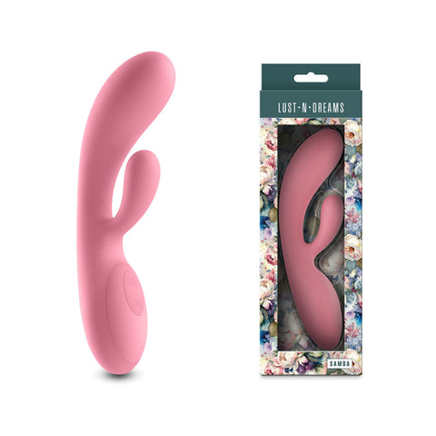 Lust-n-Dreams - Samba - Coral - Pink 19.4 cm USB Rechargeable Rabbit Vibrator - Image 1