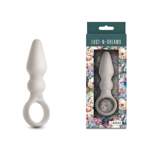 Lust-n-Dreams - Bossa - Fog - White 12.5 cm USB Rechargeable Vibrating Butt Plug - Image 1