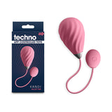 Techno - Kandi - Pink USB Rechargeable Vibrating Egg with App Control - Image 1