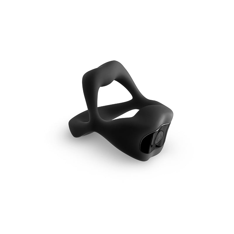 Techno - Strobe - Black Vibrating Cock Ring with App Control