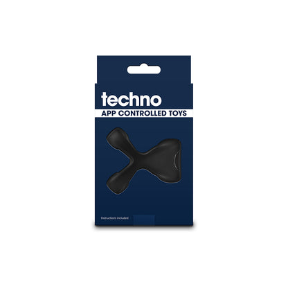 Techno - Strobe - Black Vibrating Cock Ring with App Control