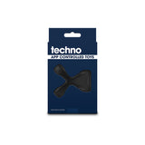 Techno - Strobe - Black - Black USB Rechargeable Vibrating Cock Ring with App Control - Image 5