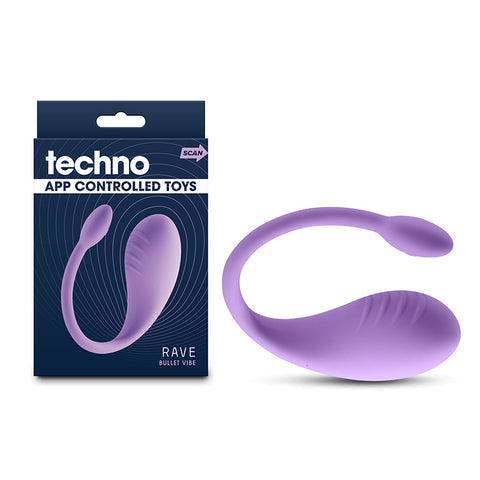 Techno - Rave - Purple - Purple USB Rechargeable Vibrator with App Control - Image 1