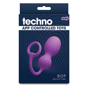 Techno - Bop - Purple USB Rechargeable Vibrating Kegel Exerciser with App Contol