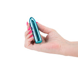 Chroma Petite Bullet - Teal - Metallic Teal 8.7 cm USB Rechargeable Bullet - Image 2