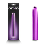 Chroma - Purple - Metallic Purple 17 cm USB Rechargeable Vibrator - Image 1
