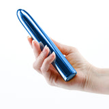 Chroma - Blue - Metallic Blue 17 cm USB Rechargeable Vibrator - Image 2