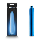 Chroma - Blue - Metallic Blue 17 cm USB Rechargeable Vibrator - Image 1
