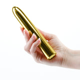 Chroma - Gold - Gold 17 cm USB Rechargeable Vibrator - Image 2