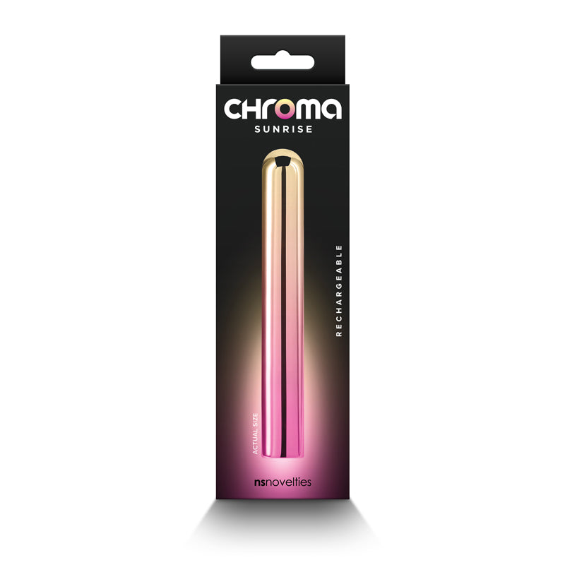 Chroma Sunrise - Large - Metallic Pink/Gold 13.8 cm Vibrator