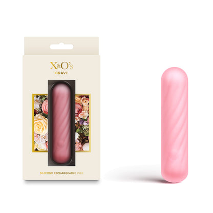 X & O's Crave - Light Pink 10.5 cm USB Rechargeable Bullet