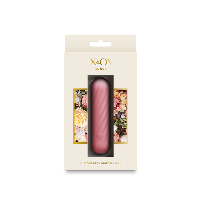 X & O's Crave - Light Pink 10.5 cm USB Rechargeable Bullet