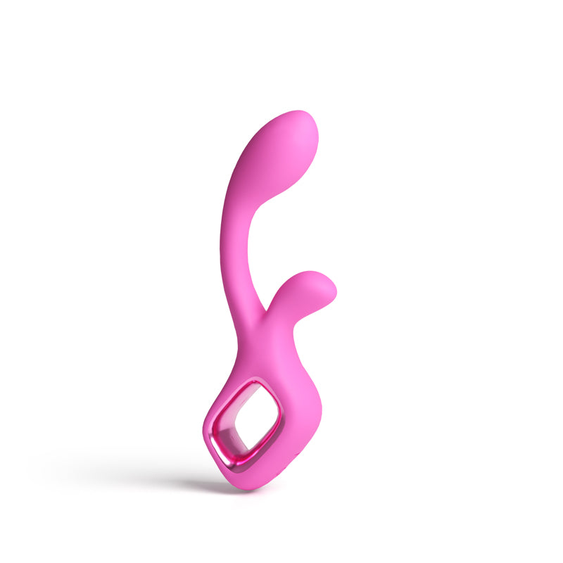 Pretty in Pink Velvet - Pink 18.7 cm USB Rechargeable Rabbit Vibrator