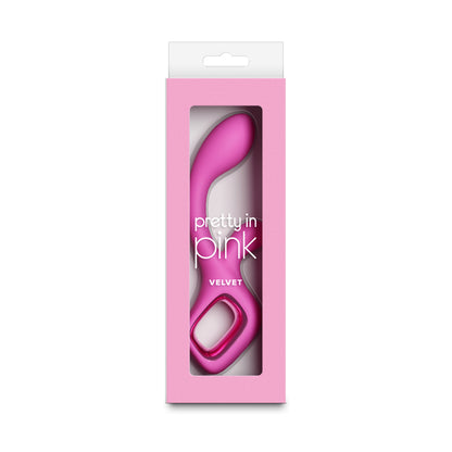 Pretty in Pink Velvet - Pink 18.7 cm USB Rechargeable Rabbit Vibrator