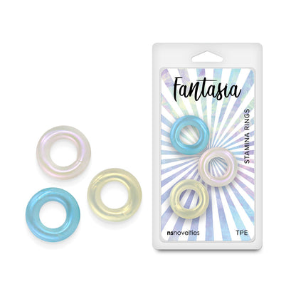 Fantasia - Stamina Rings - Multicolour - Coloured Cock Rings Set of 3