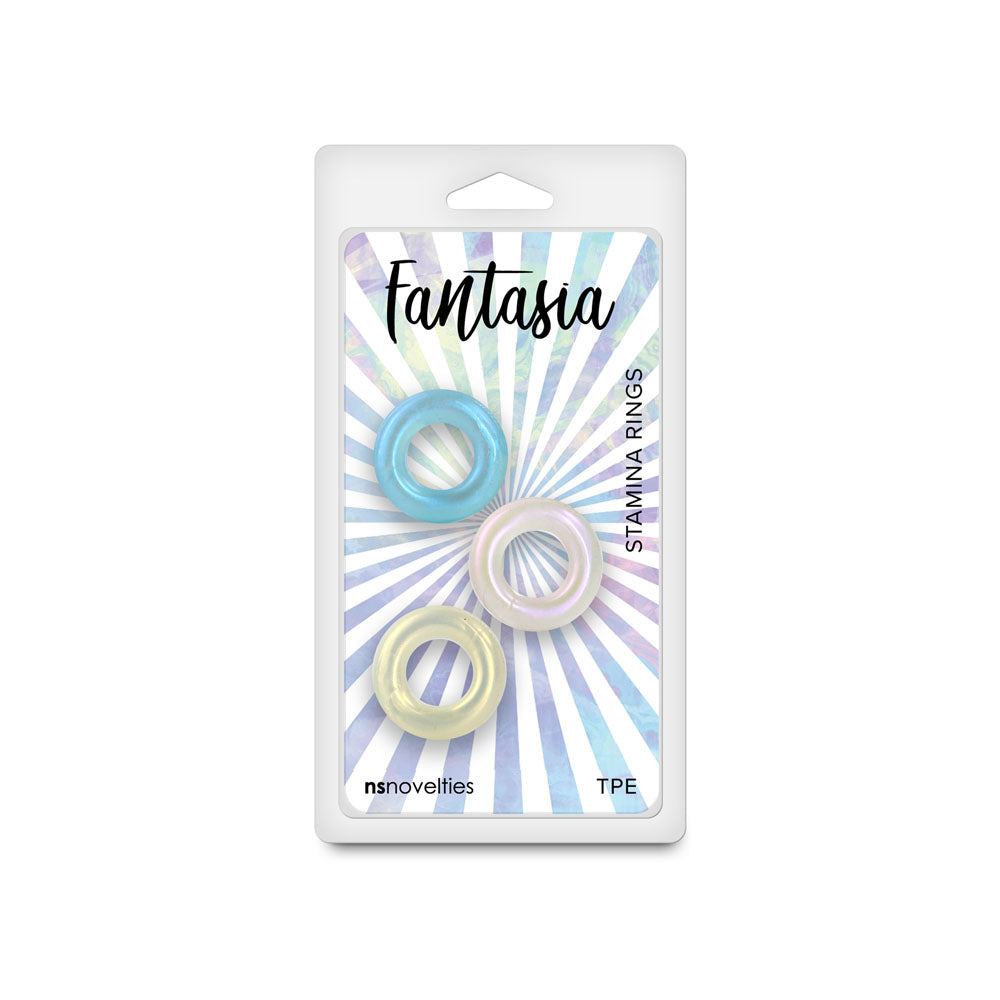 Fantasia - Stamina Rings - Multicolour - Coloured Cock Rings Set of 3