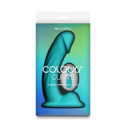 Colours Curve - Vibrating 6'' Dildo - Teal 16.4 cm Vibrating Dildo