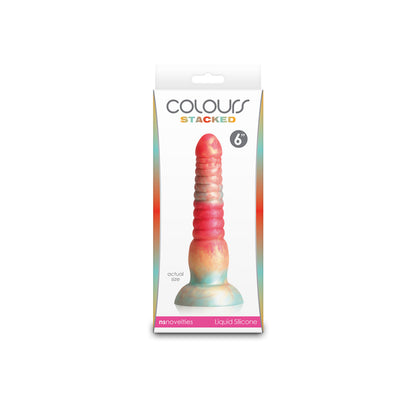 Colours Stacked - 6'' Dildo - Red/Gold 16 cm Fantasy Dildo