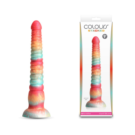 Colours Stacked - 9'' Dildo - Red/Gold 23 cm Fantasy Dildo