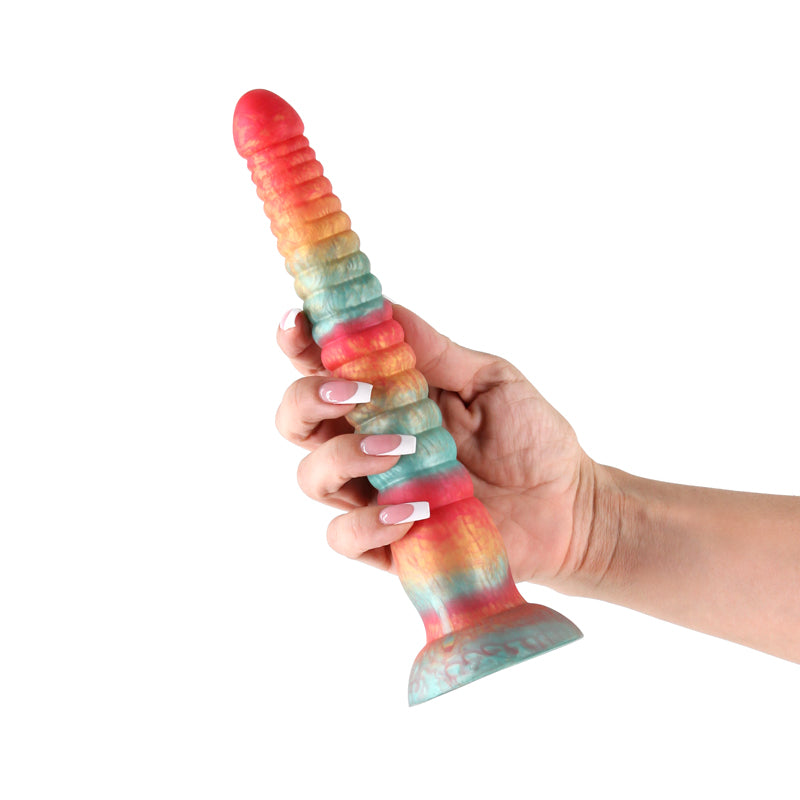 Colours Stacked - 9'' Dildo - Red/Gold 23 cm Fantasy Dildo
