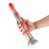 Colours Stacked - 12'' Dildo - Red/Gold - Red/Gold 30.6 cm Fantasy Dildo - Image 2