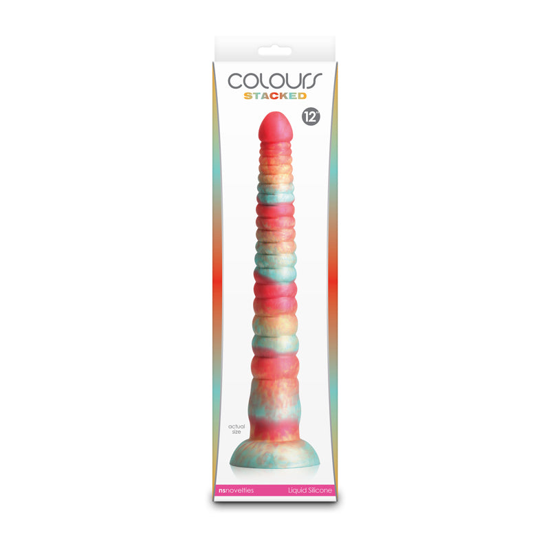 Colours Stacked - 12'' Dildo - Red/Gold 30.6 cm Fantasy Dildo