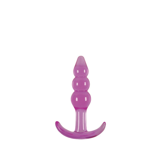Jelly Rancher Ripple T-Plug - Purple 10.9 cm (4.3'') Butt Plug