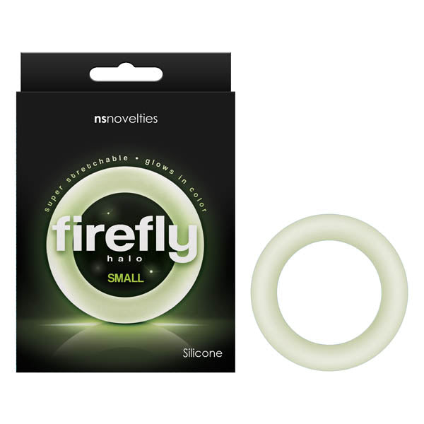 Firefly Halo - Glow In Dark Clear Small 50 mm Cock Ring - Image 1