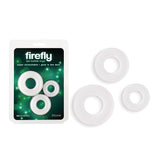 Firefly - 3pc Bubble Rings - White - Glow in Dark Cock Rings - Set of 3 Sizes - Image 1