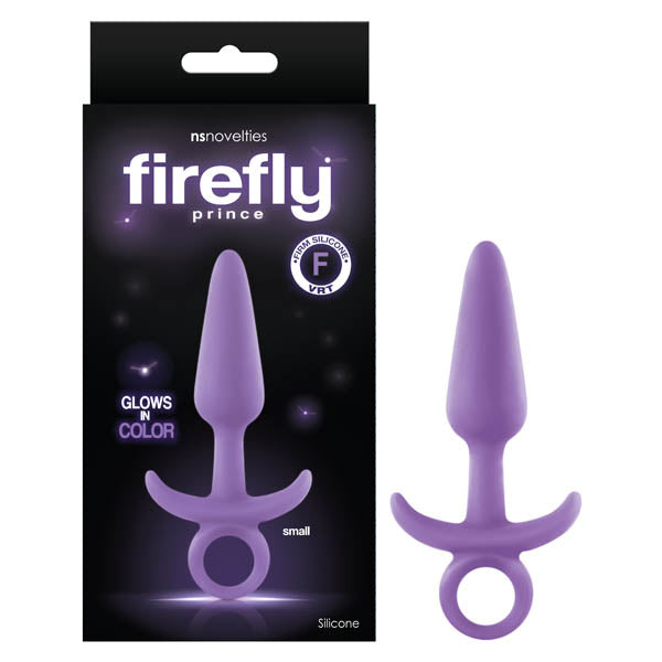 Firefly Prince - Glow-in-Dark Purple 10.9 cm Small Butt Plug