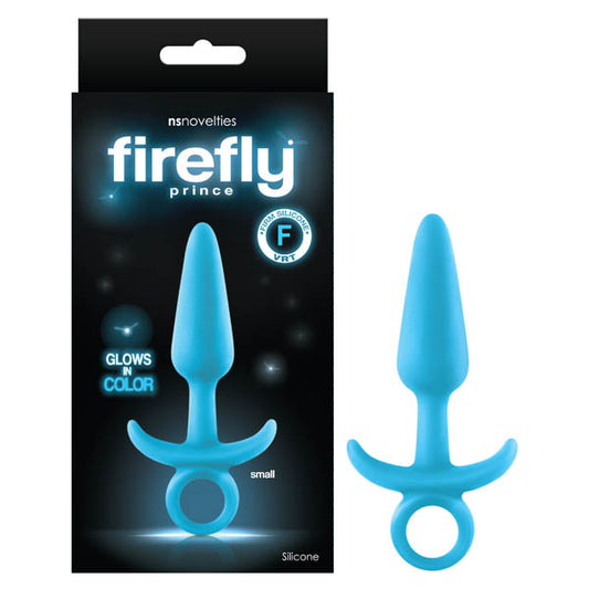 Firefly Prince - Glow-in-Dark Blue 10.9 cm Small Butt Plug