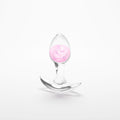 Glams Cosmic - Small - Pink - Clear/Pink 8.1 cm Small Butt Plug