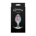 Glams Cosmic - Medium - Rainbow - Clear/Rainbow 9.5 cm Small Butt Plug