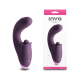 INYA Caprice - Purple - Purple 17.7 cm USB Rechargeable Vibrator with Clitoral Thumper - Image 1