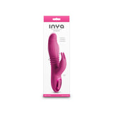 INYA Passion - Pink - Pink 22.2 cm USB Rechargeable Thrusting Rabbit Vibrator - Image 4
