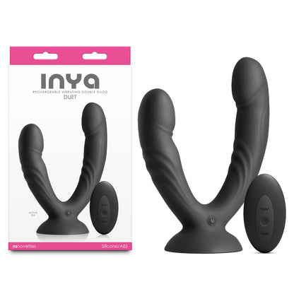 INYA Duet - Black Vibrating Double Dildo