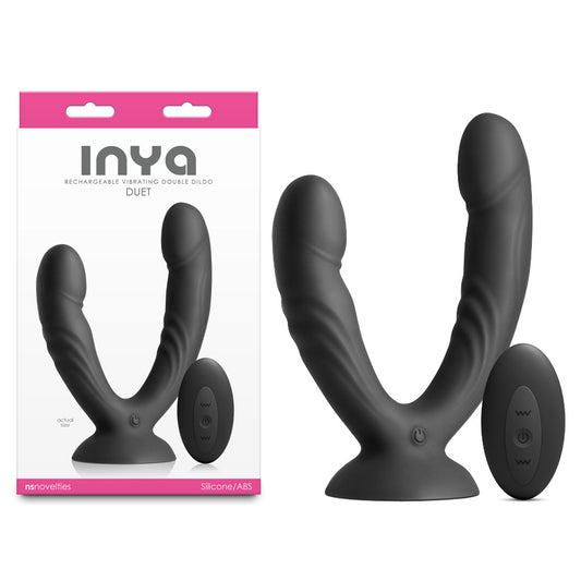 INYA Duet - Black Vibrating Double Dildo