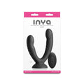 INYA Duet - Black - Black USB Rechargeable Vibrating Double Dildo with Wireless Remote