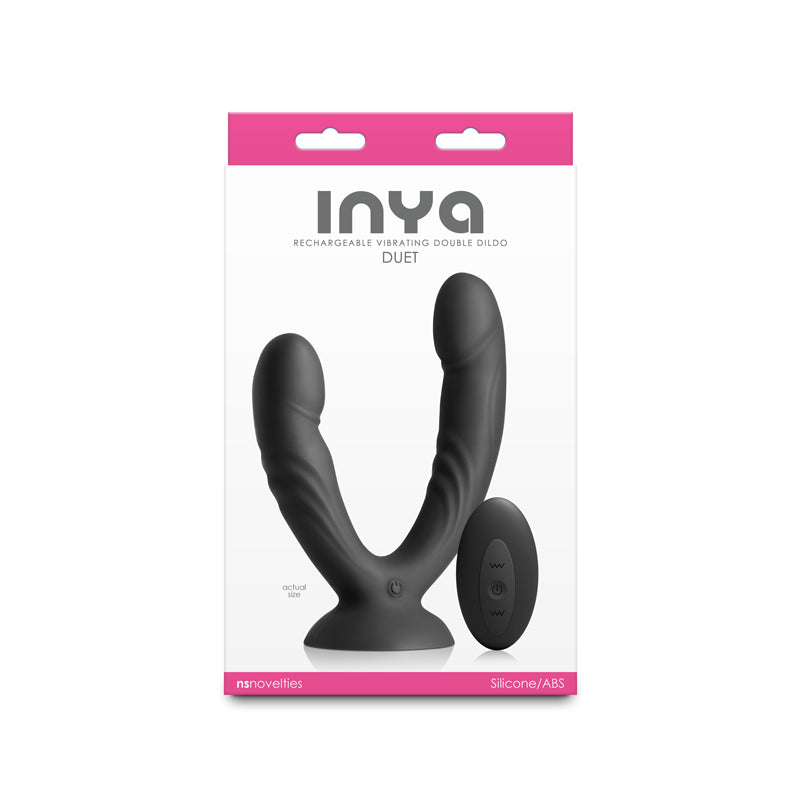 INYA Duet - Black Vibrating Double Dildo