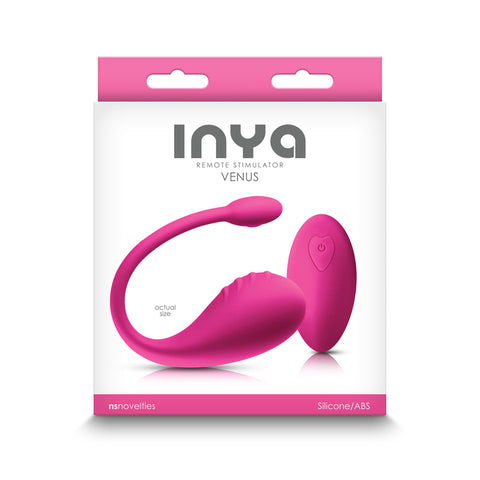 INYA Venus - Pink - Pink USB Rechargeable Stimulator with Remote - Image 1