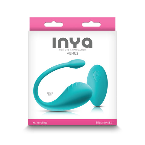 INYA Venus - Teal - Teal USB Rechargeable Stimulator with Remote - Image 1