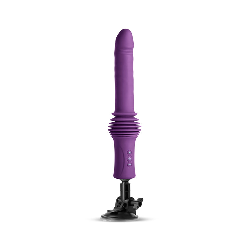 INYA Super Stroker - Purple 36.8 cm Thrusting Vibrator & Stand