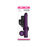INYA Super Stroker - Purple - Purple 36.8 cm USB Rechargeable Thrusting Vibrator with Remote Control & Stand - Image 6