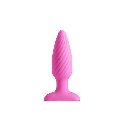 INYA Swirl - Pink 10.7 cm USB Rechargeable Vibrating Butt Plug