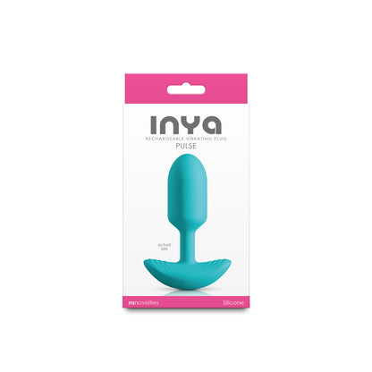 INYA Pulse - Teal 11 cm USB Rechargeable Vibrating Butt Plug