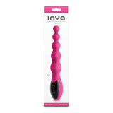 INYA Virtua - Pink - Pink 23.9 cm USB Rechargeable Beaded Vibrator - Image 4
