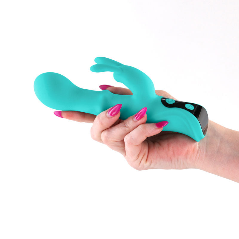 INYA Cyberluxe 18 cm Rabbit Vibrator with Sliding Ring Shaft
