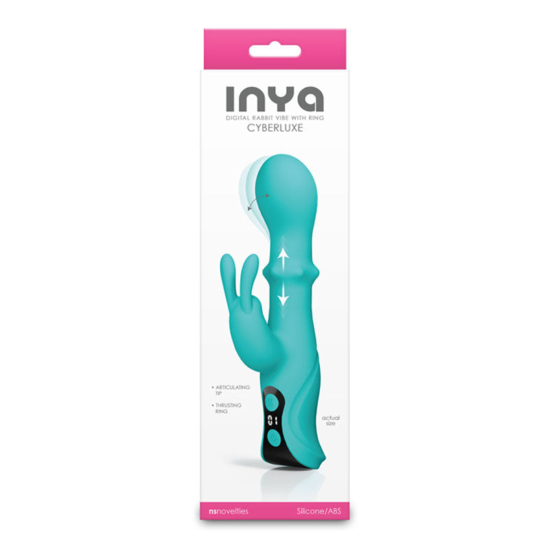 INYA Cyberluxe 18 cm Rabbit Vibrator with Sliding Ring Shaft