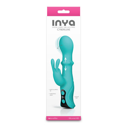 INYA Cyberluxe 18 cm Rabbit Vibrator with Sliding Ring Shaft